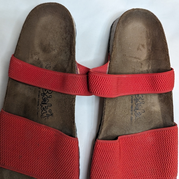 Red Birkenstock Birkis Size 10 Birkenstock Sandals - Picture 10 of 12